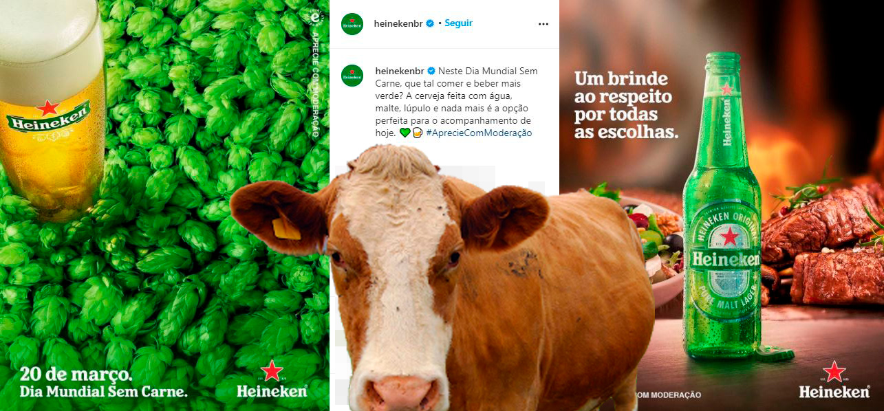 Heineken tenta lacrar com "Dia Sem Carne" e leva invertida nas redes