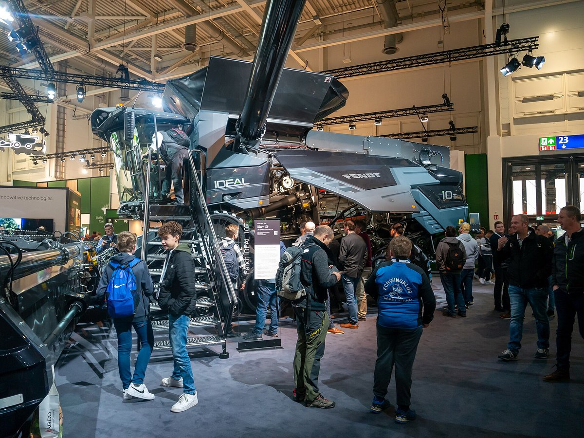 Colheitadeira Fendt Ideal 10T exposta na Agritechnica 2023 em Hannover