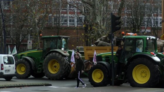 protestando na frança