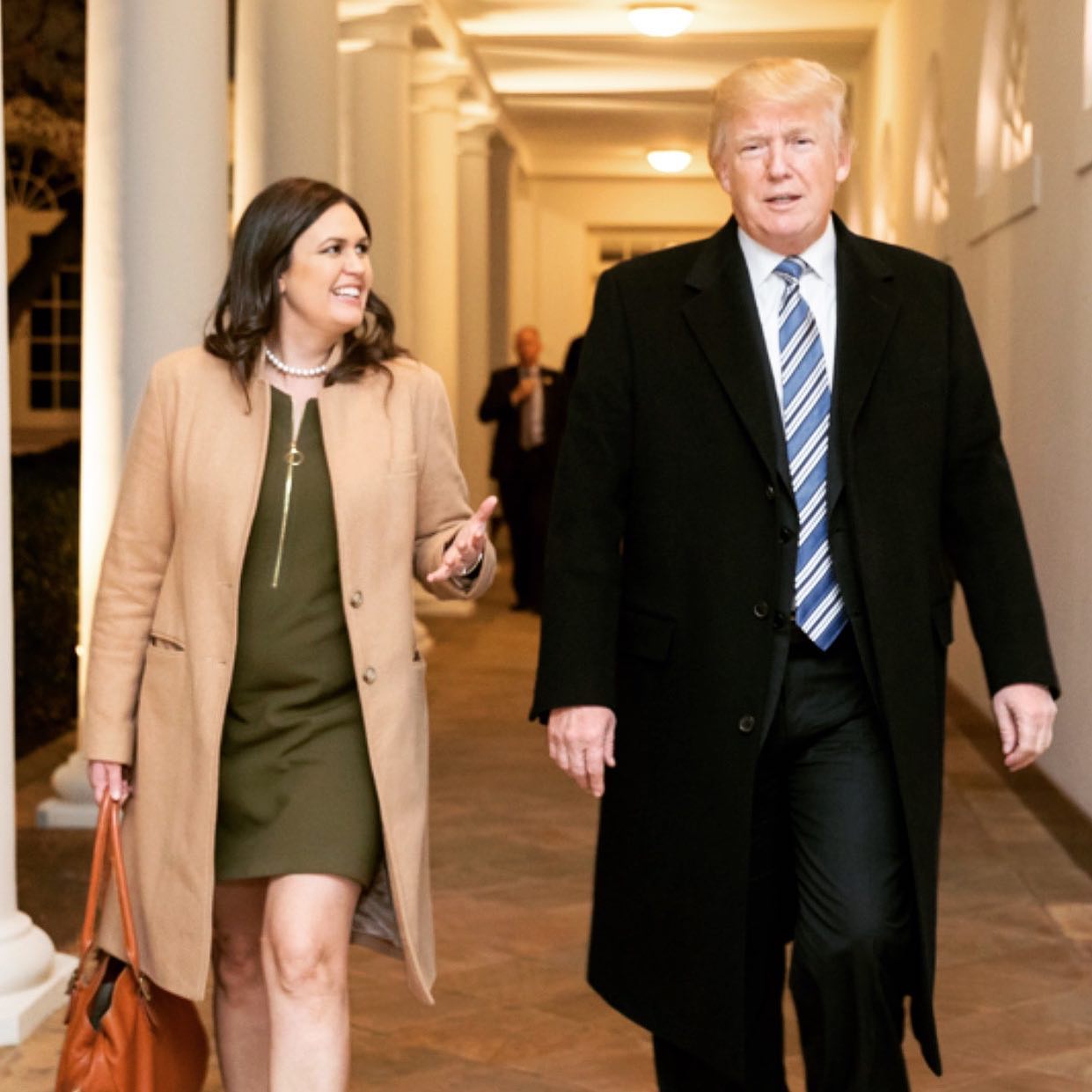 Sarah Huckabee e Donald Trump