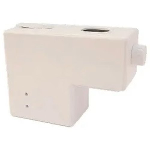Quebrador elétrico de nozes pecan Pelamatic, um gabinete branco com abertura de alimentação no topo